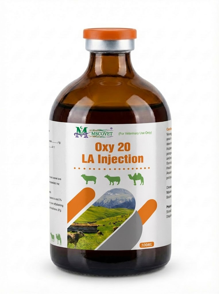 100ml Oxy 10 LA Injection veterinary oxytetracycline bottle for livestock bacterial infection treatment