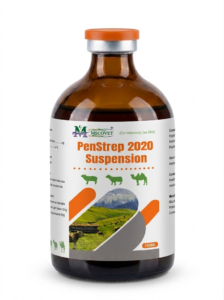 PenStrep 2020 Suspension veterinary antibiotic injection bottle for livestock bacterial infection treatment