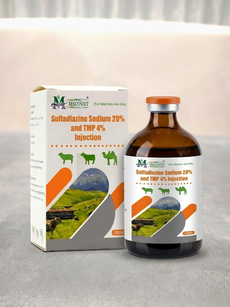 Sulfadiazine Sodium 20% and TMP 4% injection